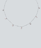 Stainless Steel Plain Necklace — Silver — additional view