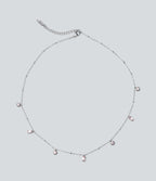 Stainless Steel Plain Necklace — Silver — view 4