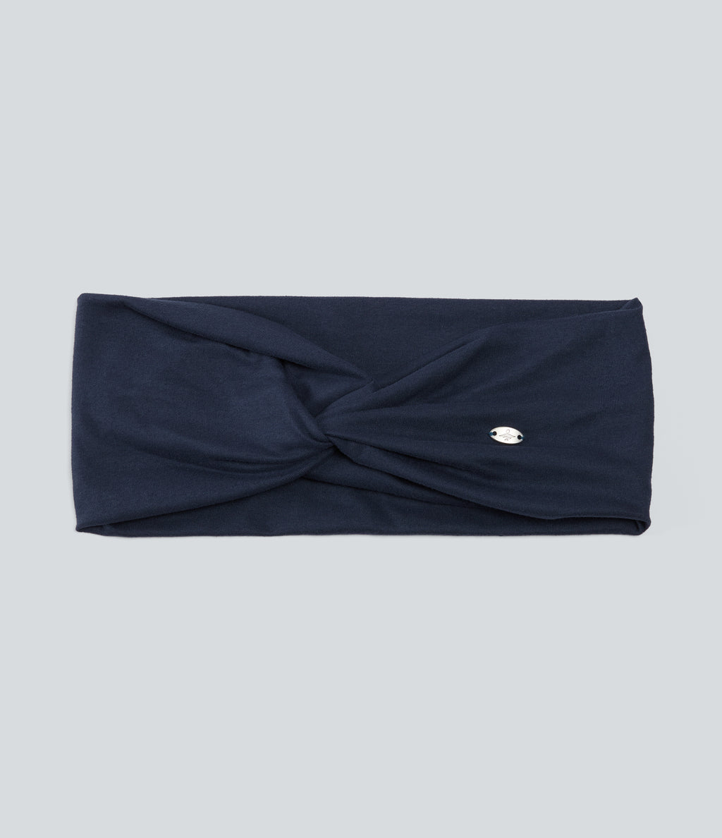 Plain Moisture-Wicking Headband — Navy — additional view