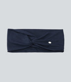 Plain Moisture-Wicking Headband — Navy — additional view