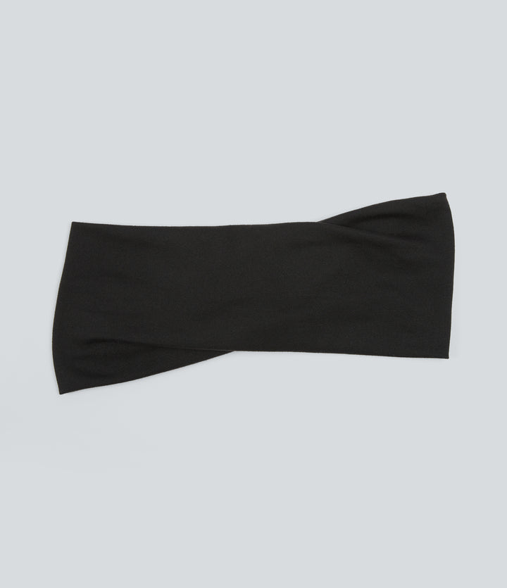 Plain Moisture-Wicking Headband — Black — view 1