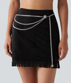 Multi-Layer Waist Belt Chain — Silver — additional view
