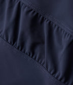 High Waisted Drawstring Ruched Tapered Quick Dry InstantCool Running Joggers with Pockets-UPF40+ — Peacoat — view 8