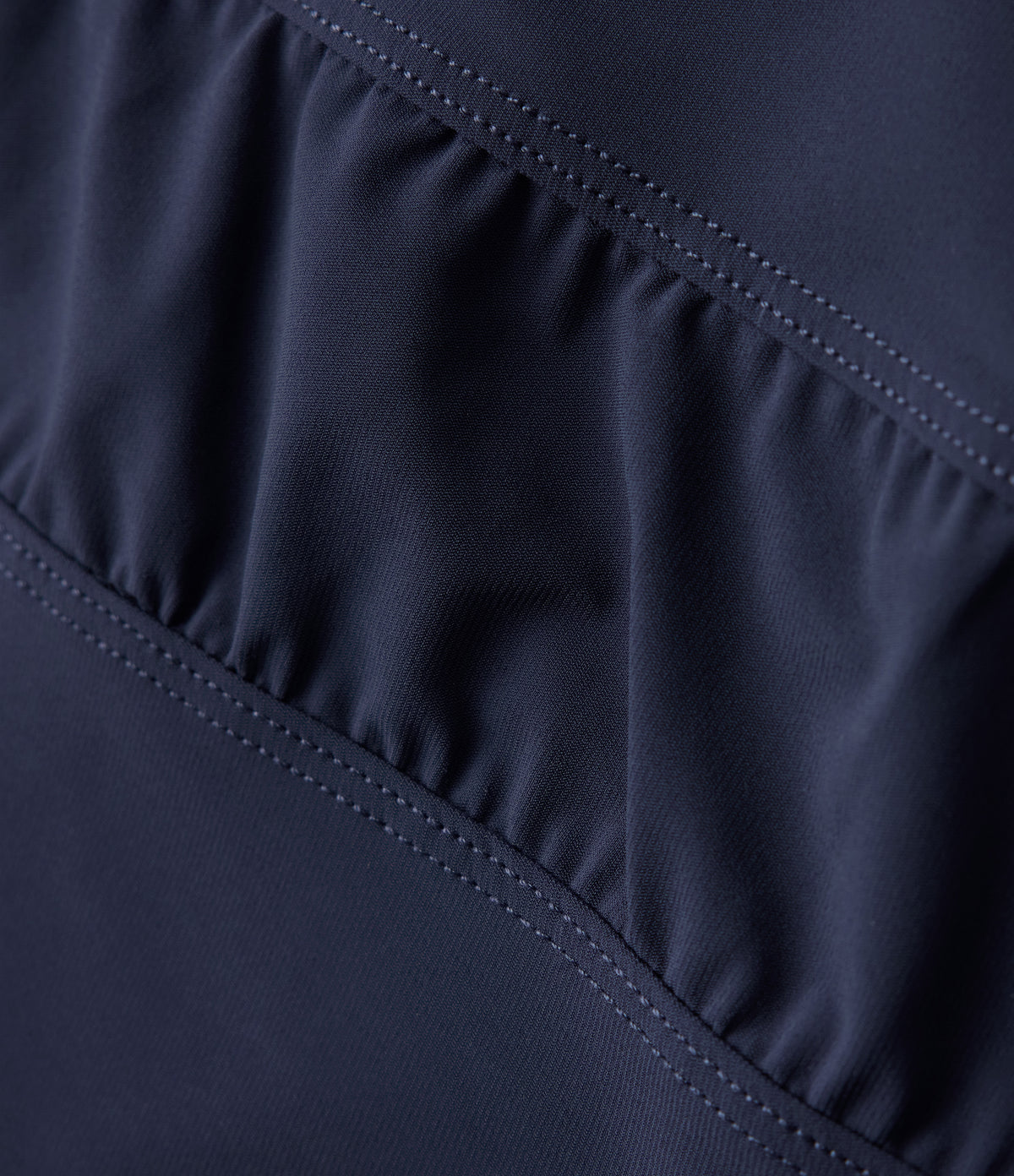 High Waisted Drawstring Ruched Tapered Quick Dry InstantCool Running Joggers with Pockets-UPF40+ — Peacoat — view 8
