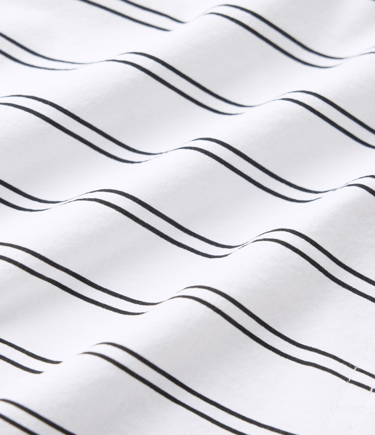 High Waisted Split Stripe Tennis Shorts with Pockets 4'' — Griege Stripe — view 8