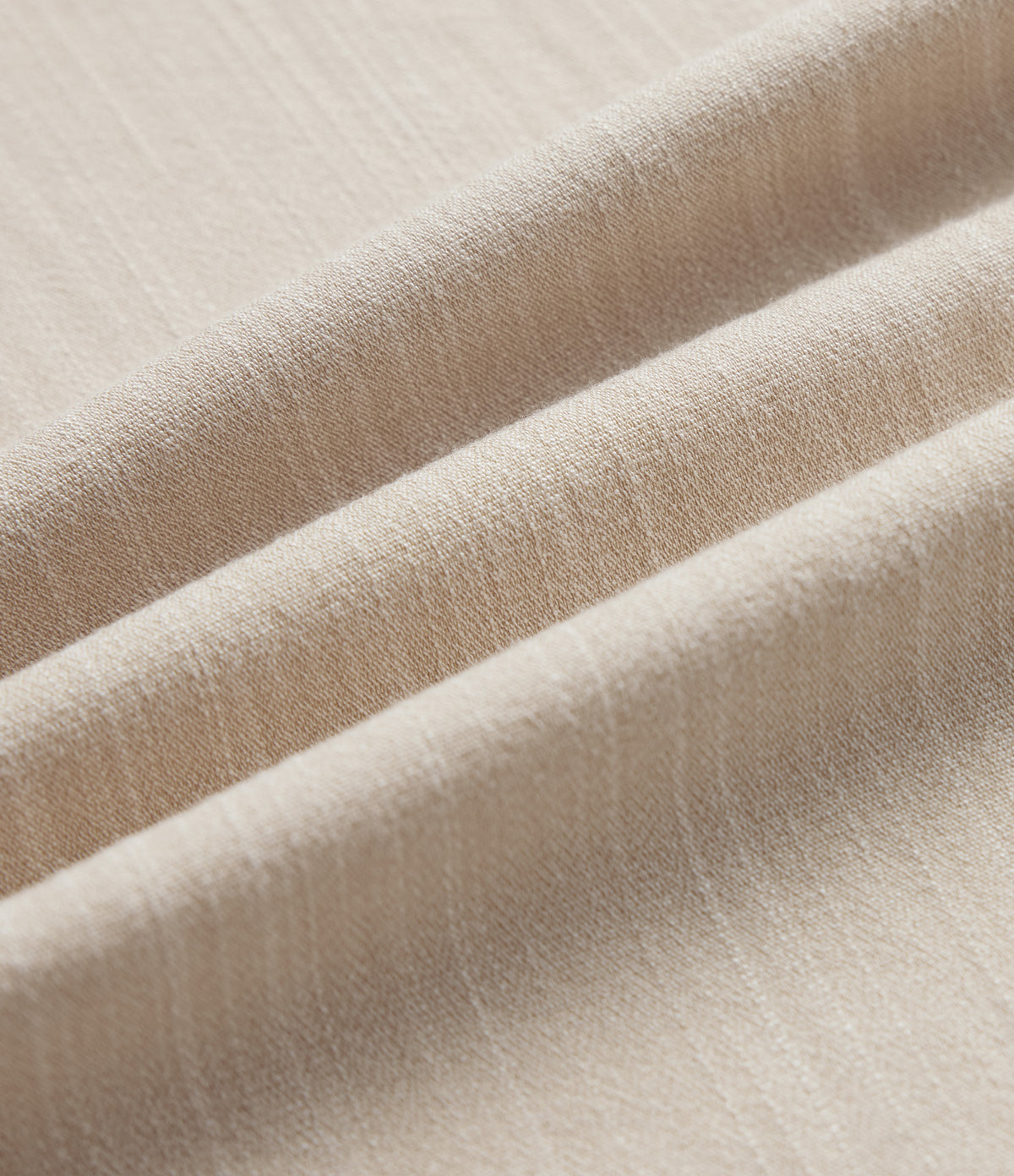Asymmetric Mid Rise Barrel Leg Work Linen-Feel Trousers with Pockets — Dune Mirage — view 8
