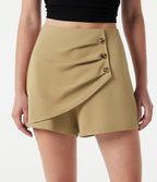 High Waisted Work Shorts 3'' with Pockets — Taos Taupe — view 4