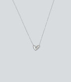 Fritillaria Heart Necklace — Silver — additional view