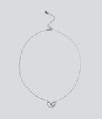 Fritillaria Heart Necklace — Silver — view 4