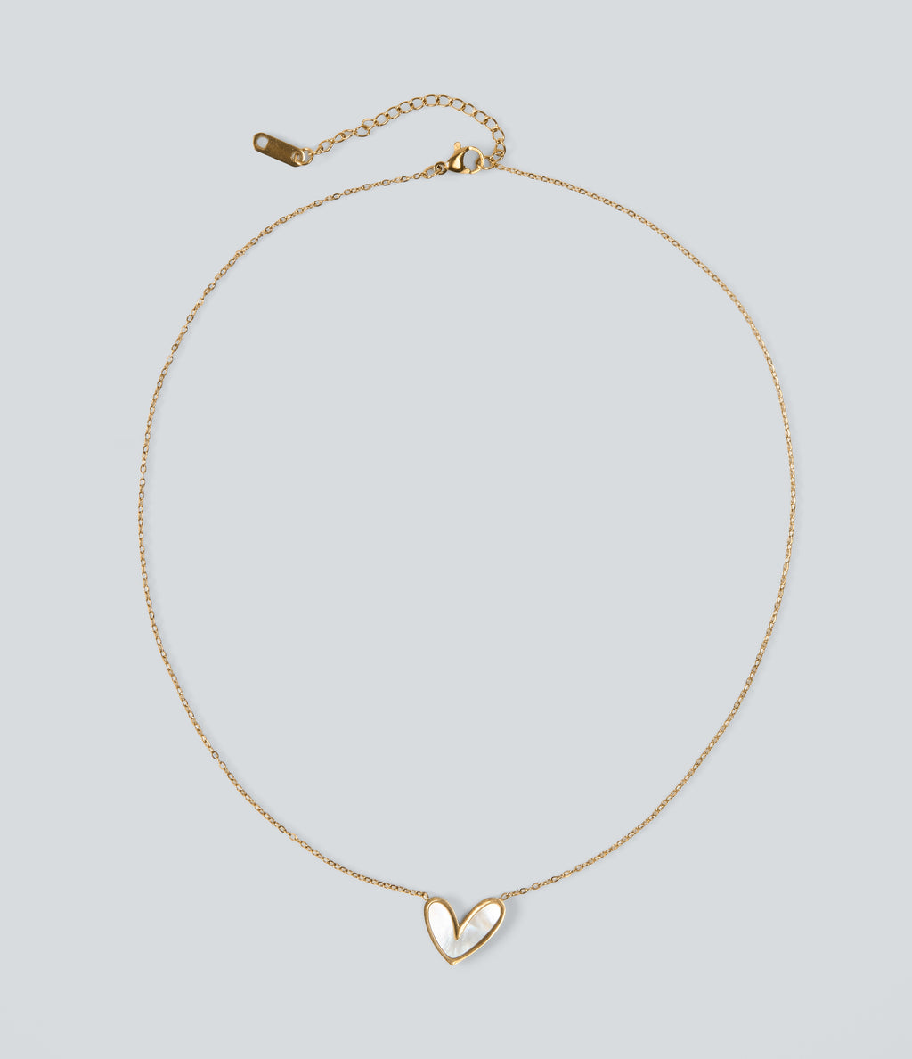 Fritillaria Heart Necklace — Gold — view 1