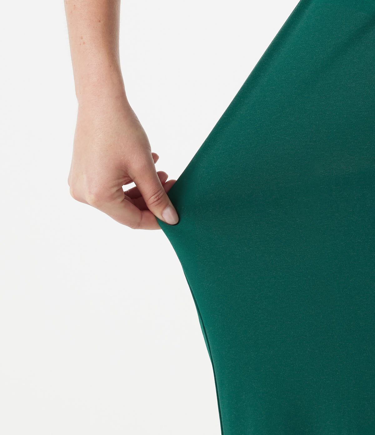 Square Neck Built-in Bra Sleeveless Jumpsuit-Edition — Rain Forest — view 6