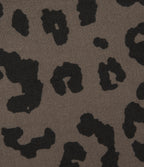 V Neck Short Sleeve Leopard Print Casual T-Shirt — Deep Umber Leopard — view 8