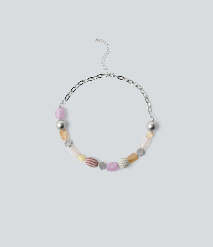 Vacation Style Necklace — Silver — view 1