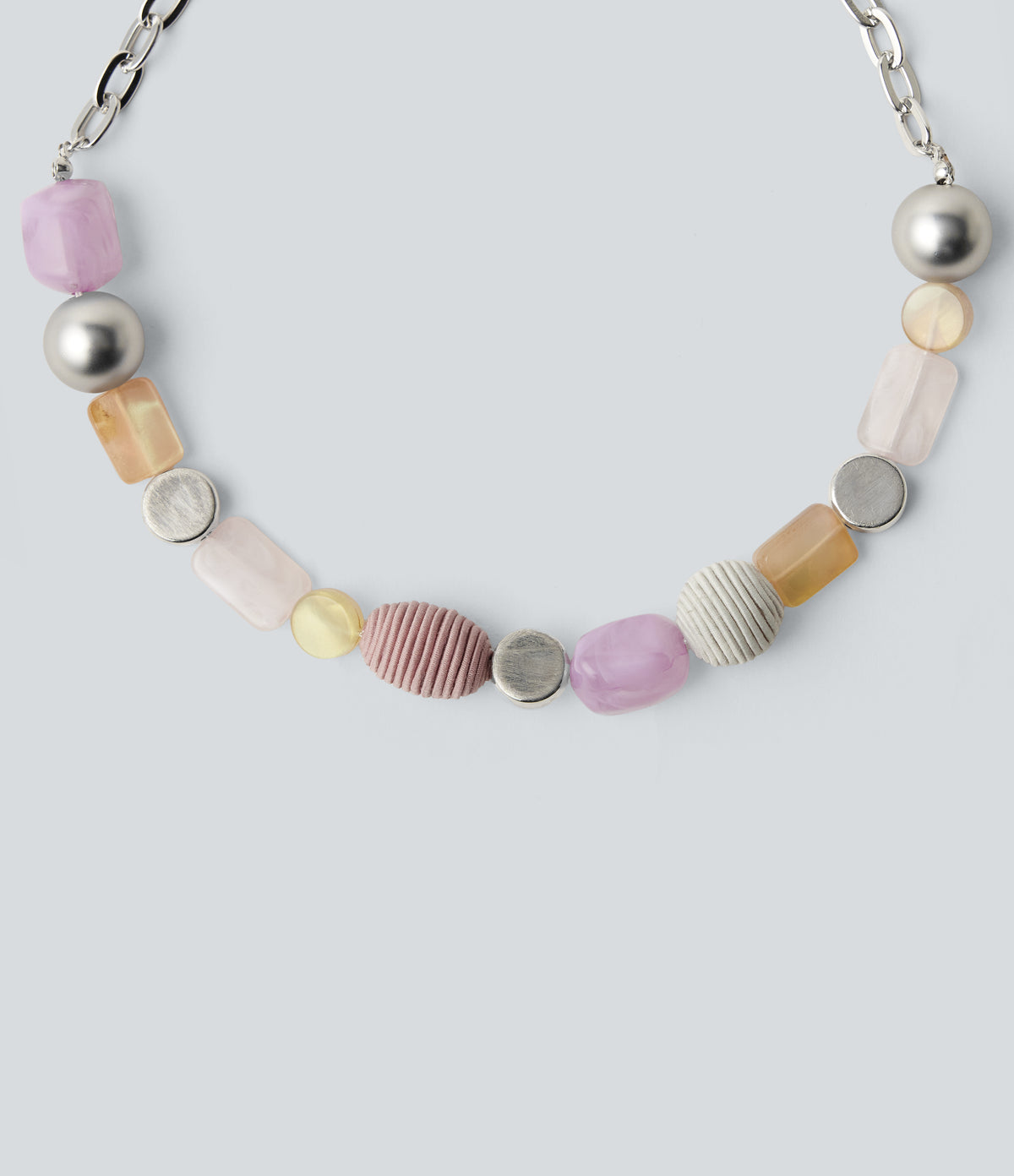 Vacation Style Necklace — Silver — view 2