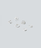 6 Pcs Rings Set — Silver — view 4