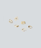 6 Pcs Rings Set — Gold — view 2