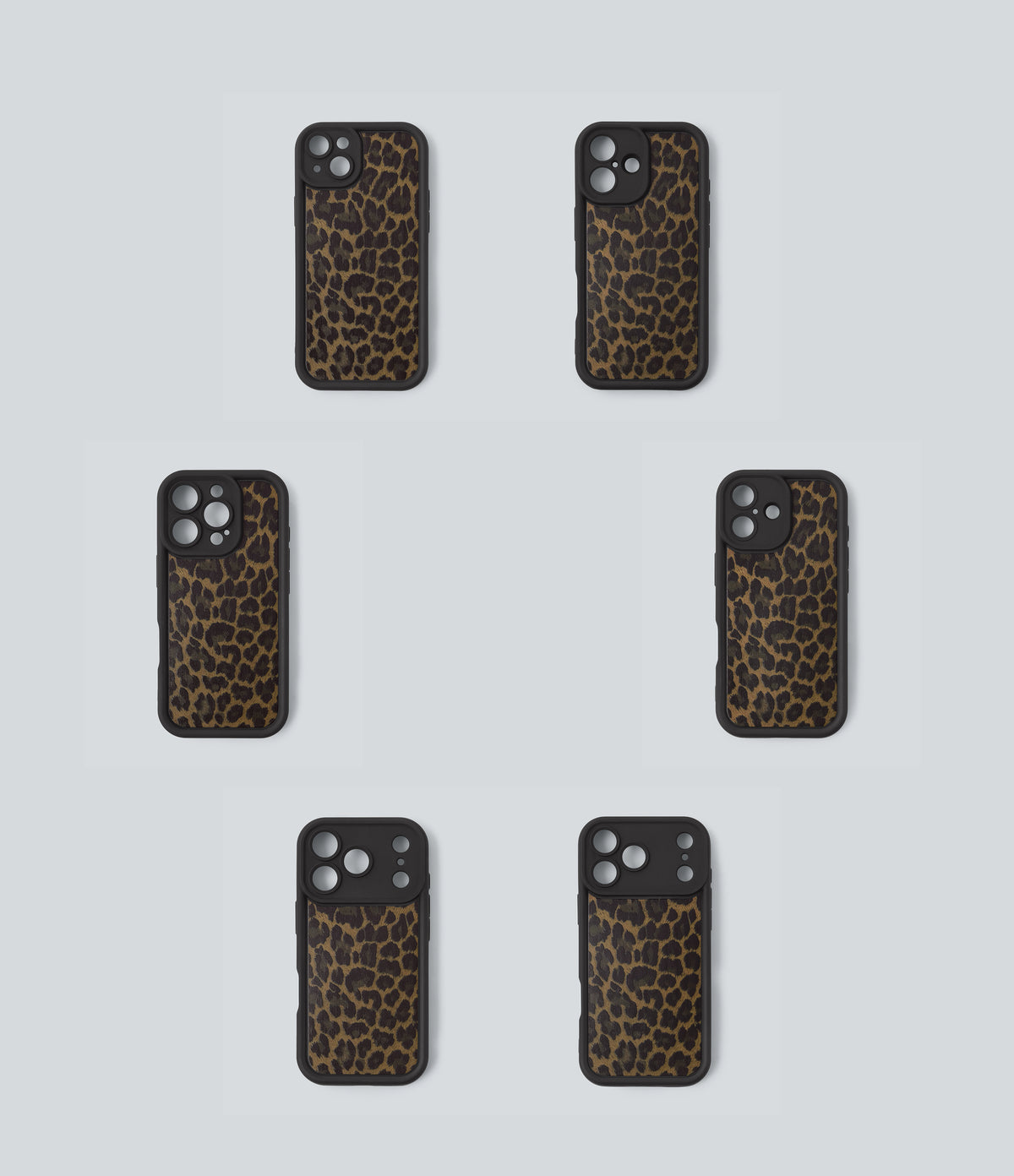 Leopard Print iPhone Case — Black Coffee Leopard Print — view 2