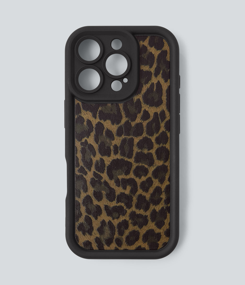 Leopard Print iPhone Case — Black Coffee Leopard Print — view 5
