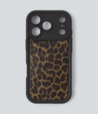Leopard Print iPhone Case — Black Coffee Leopard Print — view 1