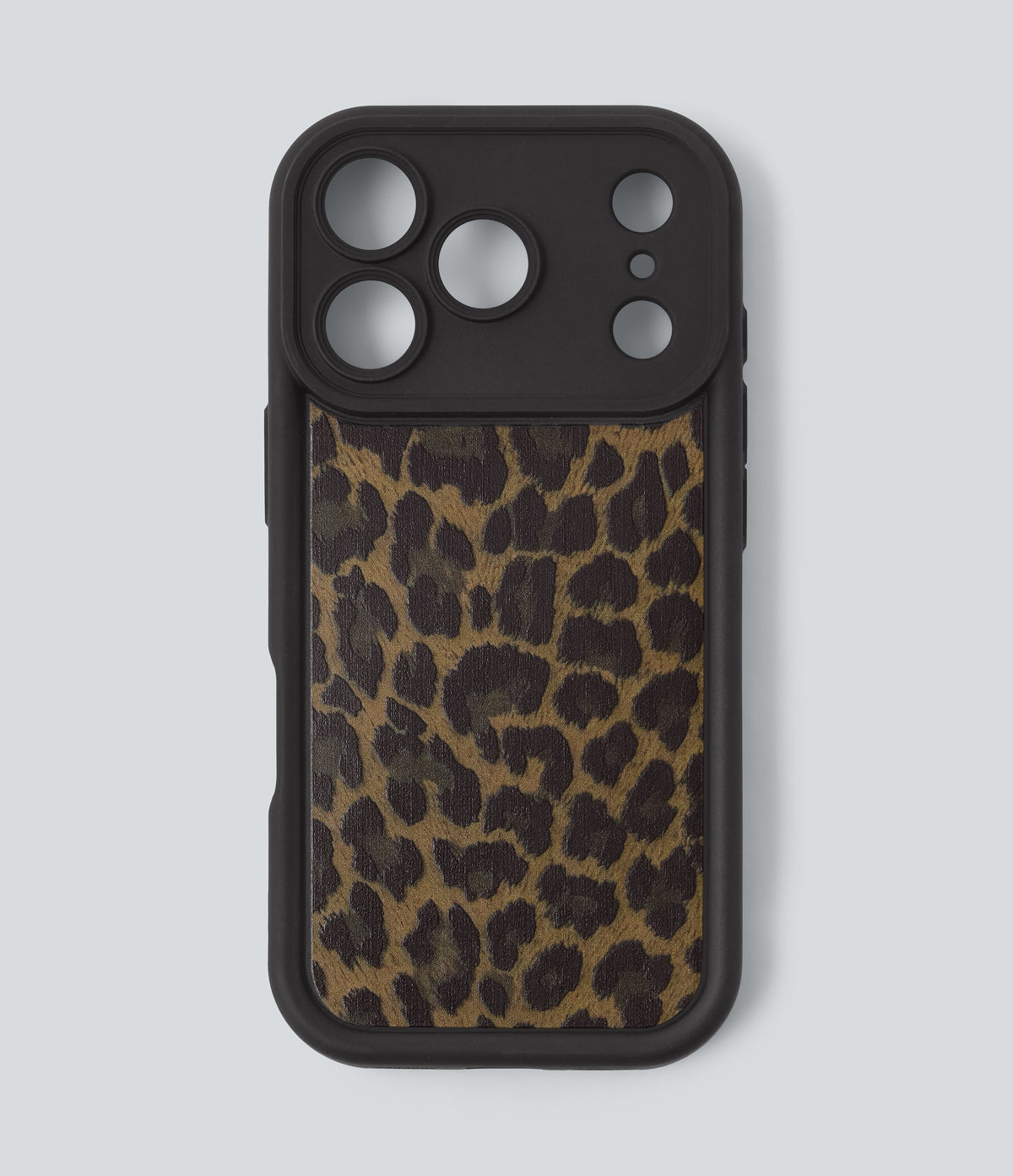 Leopard Print iPhone Case — Black Coffee Leopard Print — view 1