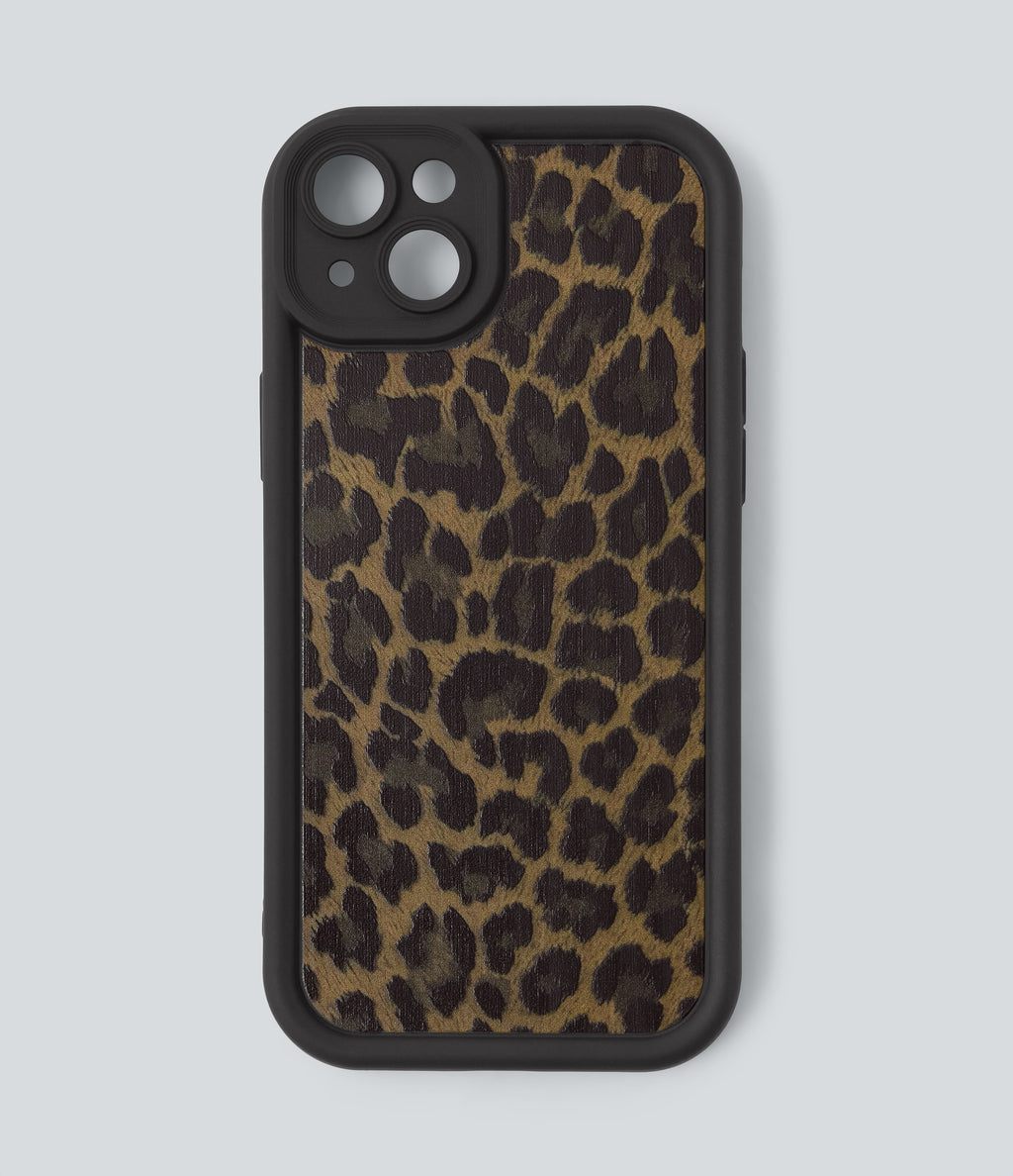Leopard Print iPhone Case — Black Coffee Leopard Print — view 3