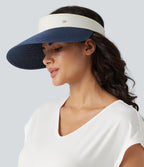 Foldable Packable Visor Hat — Navy — additional view