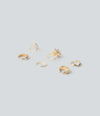 6 Pcs Rings Set — Gold — view 2