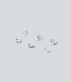 6 Pcs Rings Set — Silver — view 4