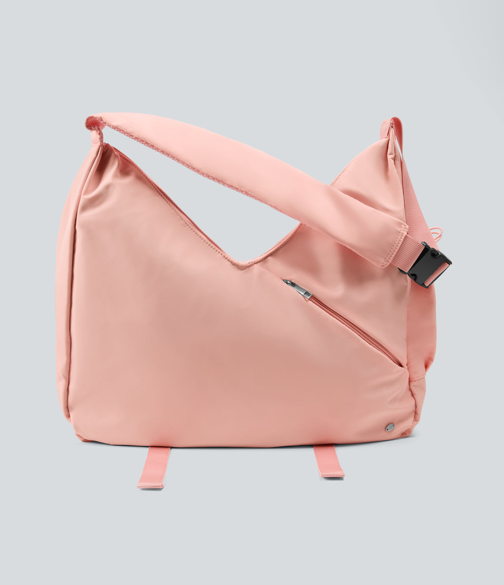 Multifunctional Single Shoulder Yoga Duffle Bag — Pearl Blush — view 1