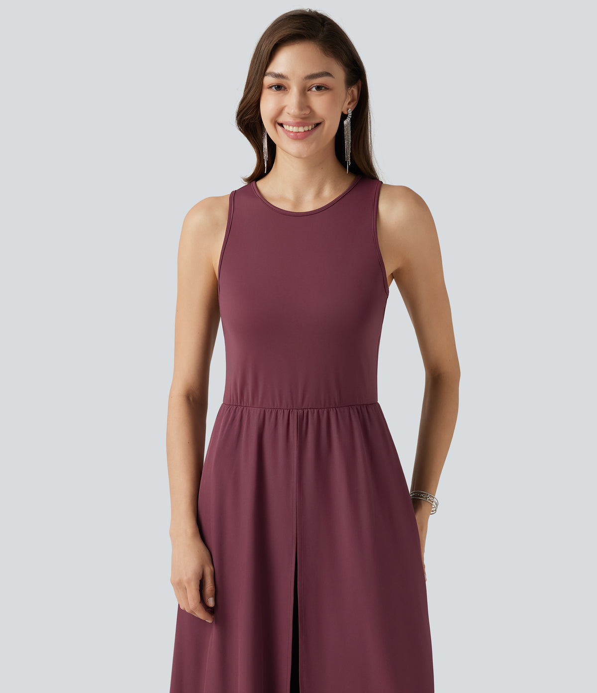 Sleeveless Quick Dry Jumpsuit with Pockets-Edition — Amaranth — view 5