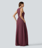 Sleeveless Quick Dry Jumpsuit with Pockets-Edition — Amaranth — view 2