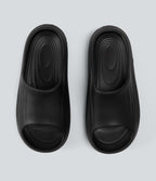 Wavy Casual Slides — Black — view 4