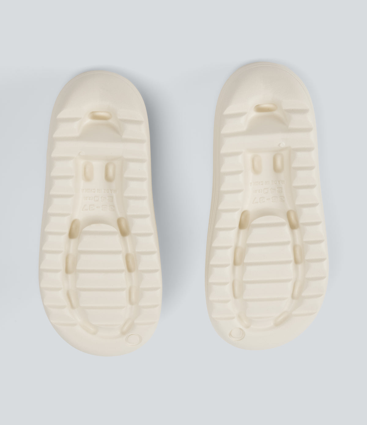 Wavy Casual Slides — Light Beige — view 3