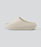 Wavy Casual Slides — Light Beige — view 2