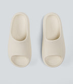 Wavy Casual Slides — Light Beige — view 1