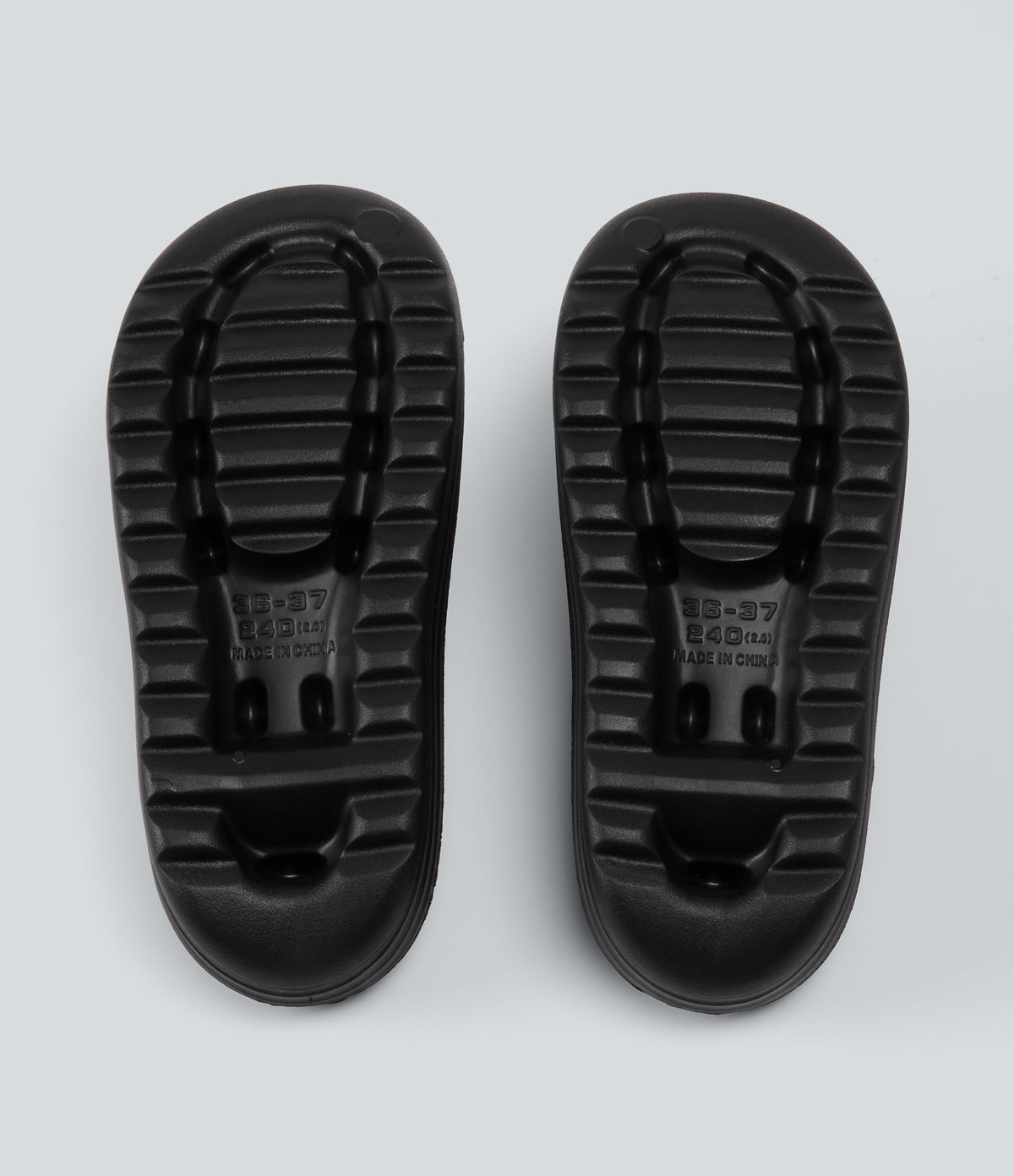 Wavy Casual Slides — Black — additional view