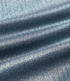 Ribbed Knit High Waisted Foil Print Yoga Leggings with Pockets — Sea Fog Blue — view 8