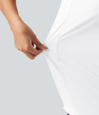 Round Neck Sleeveless Cool Touch Work Sports Top-UPF50+ — White — view 7