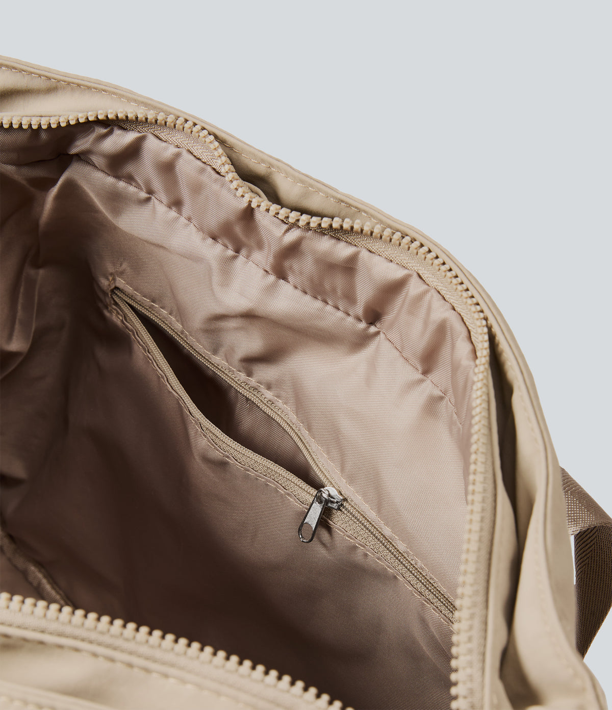 One Shoulder Large Capacity Tote Bag — Gilded Beige — additional view