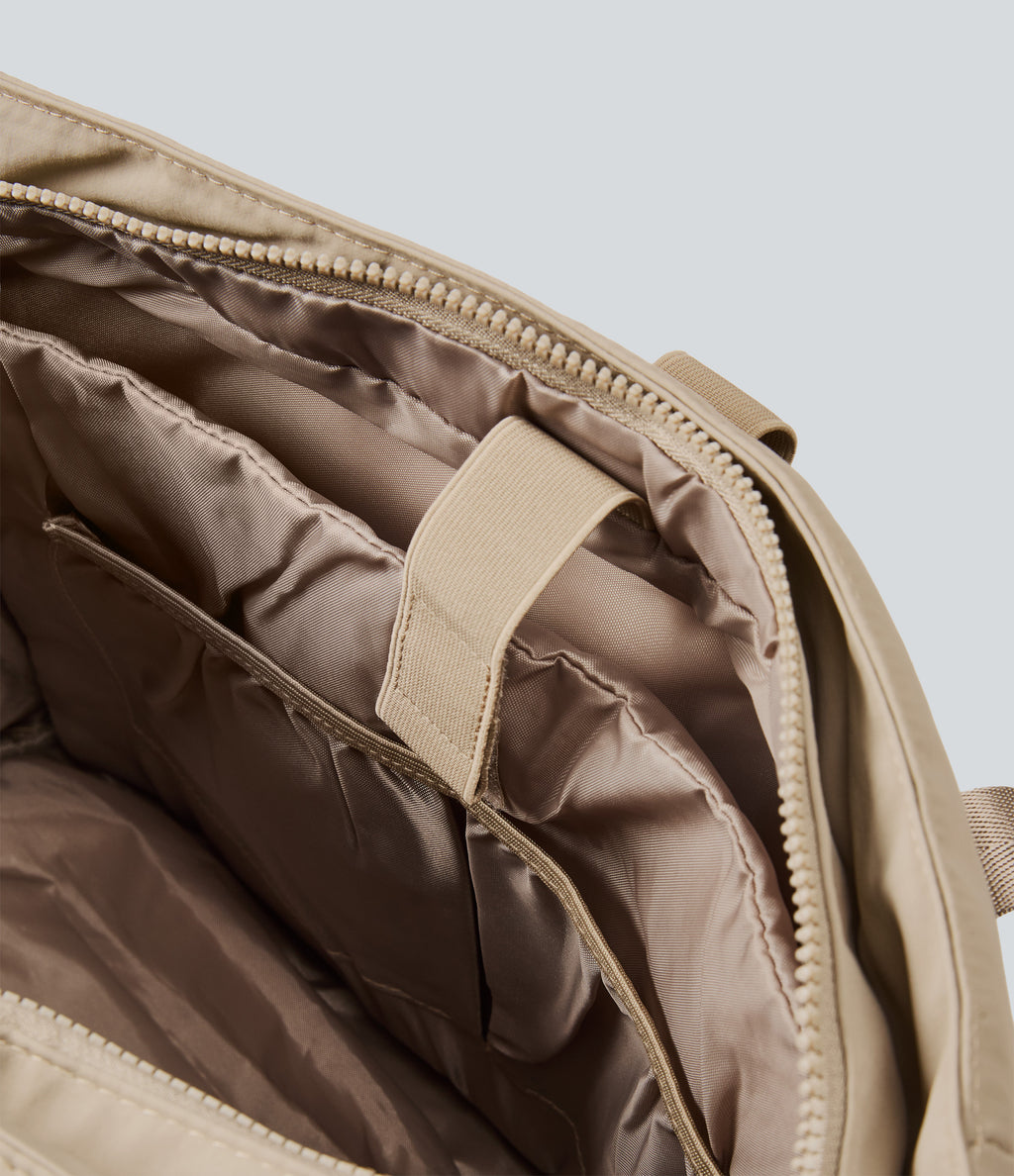 One Shoulder Large Capacity Tote Bag — Gilded Beige — additional view