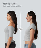 Cotton Jersey Off-Shoulder Removable Straps Half Sleeve Built-in Bra Casual T-Shirt B-DD Cups — Urban Mist — view 5