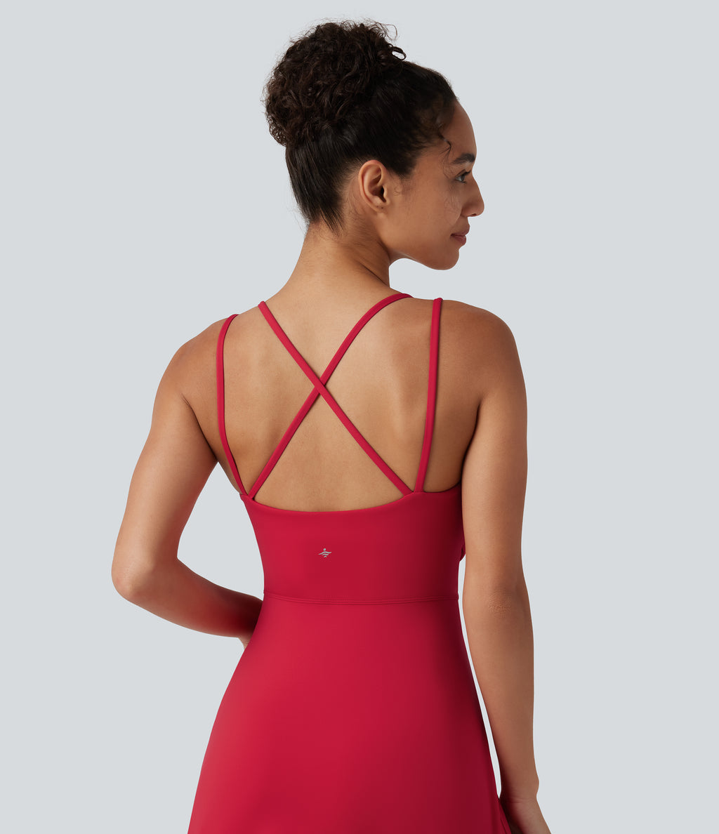 Airy Built-in Bra 2-in-1 InstantCool Mini Tennis Active Dress with Pockets-Edition — Toreador — view 5