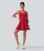 Airy Built-in Bra 2-in-1 InstantCool Mini Tennis Active Dress with Pockets-Edition — Toreador — view 8