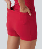 Airy Built-in Bra 2-in-1 InstantCool Mini Tennis Active Dress with Pockets-Edition — Toreador — view 6