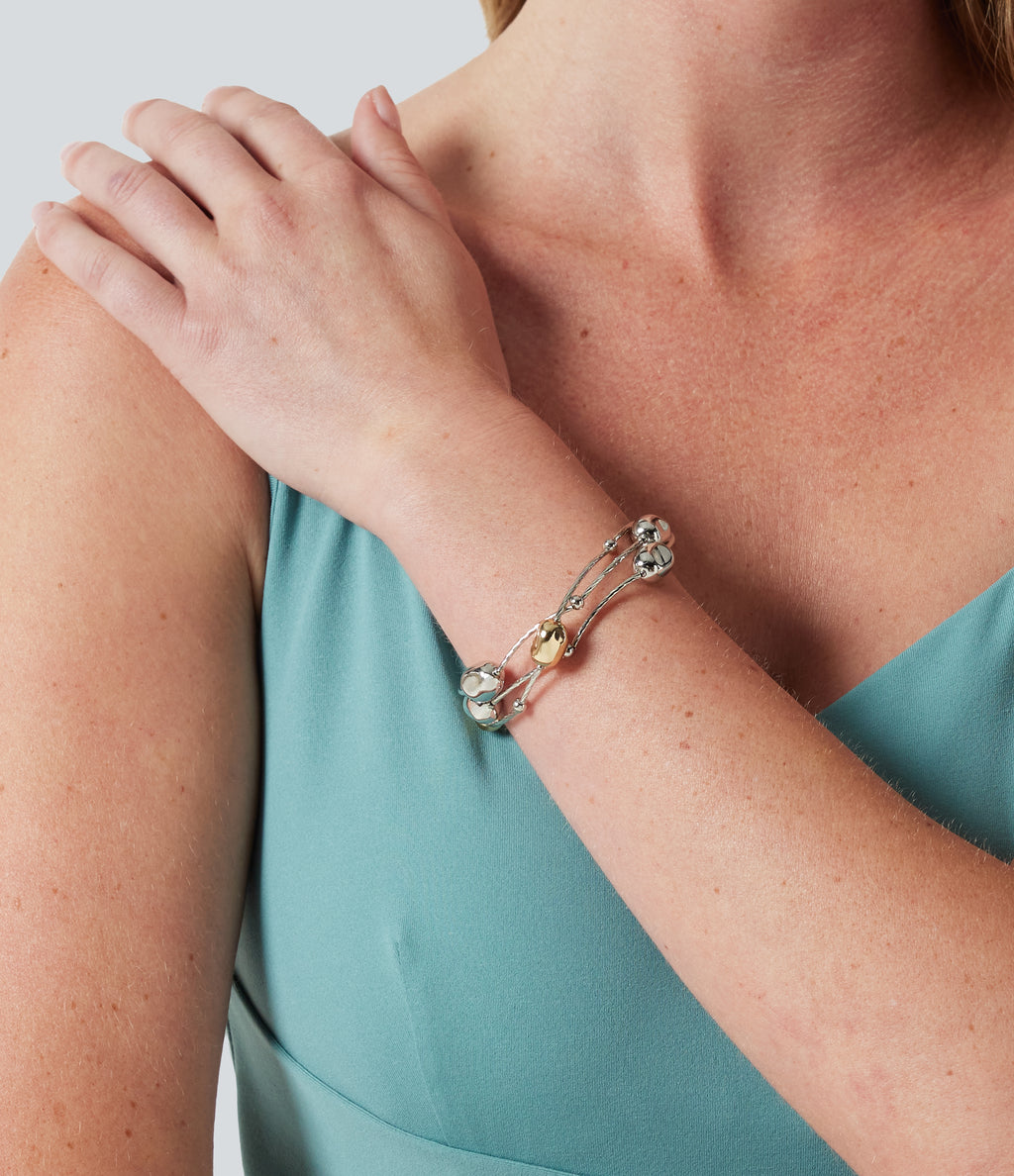 Beaded Bracelet — Silver — additional view