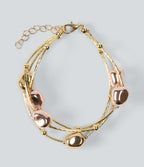 Beaded Bracelet — Gold — view 1