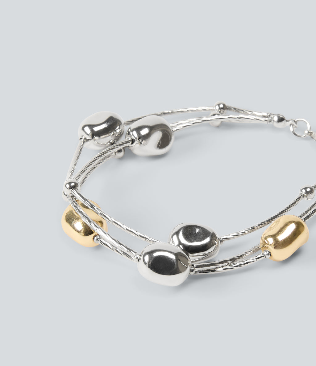 Beaded Bracelet — Silver — additional view