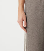 Ribbed High Waisted Tummy Control Drawstring Side Stripe Baggy Casual Trousers with Pockets — Taupe Stripe — view 5