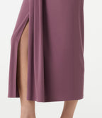 High Waisted Ruched Bodycon Midi Casual Skirt — Tulipwood — view 5