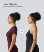 Ribbed One Shoulder Built-in Bra Short Sleeve Bodycon 2-in-1 Mini Casual Dress with Pockets-Edition — Maroon Banner — view 4